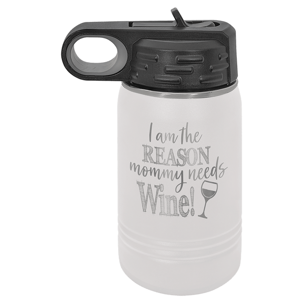 Polar Camel 12 oz. White Water Bottle