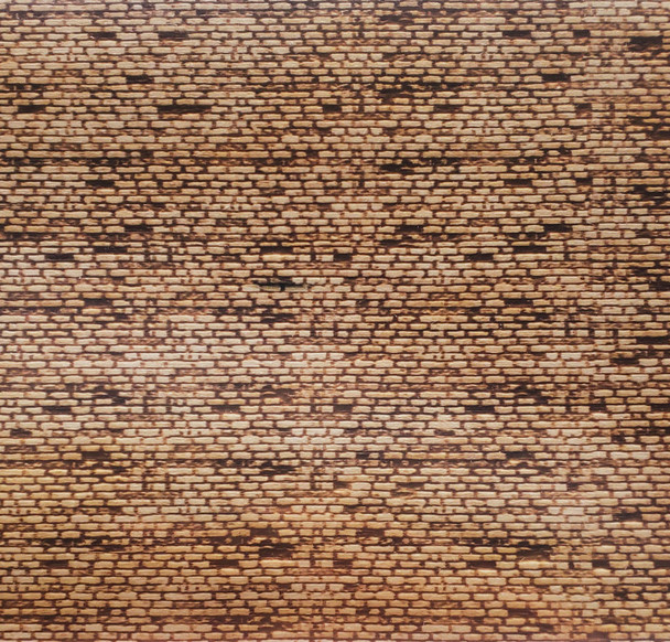 HO Scale Old Brick Sheet 12"x6"x1/16" Basswood Sheet