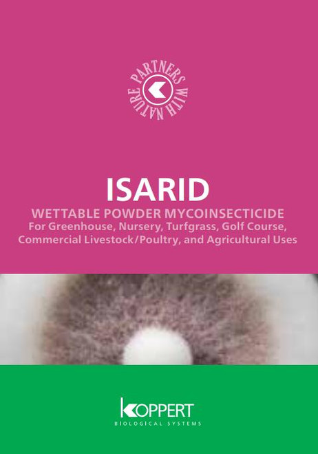 Isarid 2-lb or 10lb Bags - Mycoinsectide - Isaria fumosoroseus strain FE 9901 Natural Enemies Organic Chemical-Free Pest Control, Natural Spider Mites, Hemp Russet Mites, Broad Mites, Aphids, Root Aphids, Fungus Gnats, Mealybugs and Scale, Leafhopper, ThripsShop, Predators & Parasites, Nematodes, White Fly, Additional Cannabis PestsPredatory Mites Control.