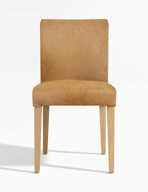 Light Brown Hair on Hide Dining Chair