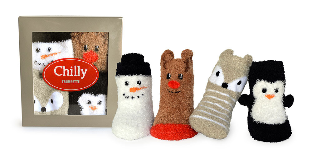 Chilly Socks, 0 - 12 Months, 4 Pack | Trumpette