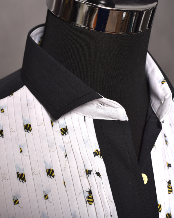Bumblebee Button-Down Tuxedo Shirt