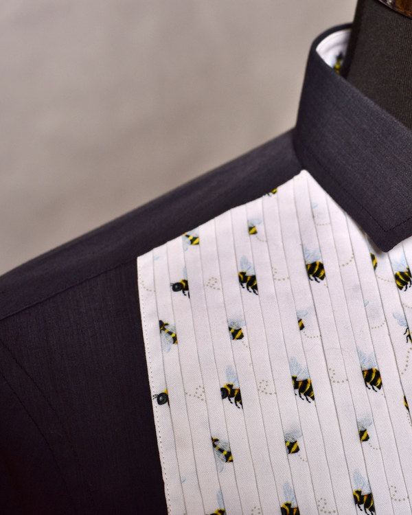 Bumblebee Button-Down Tuxedo Shirt
