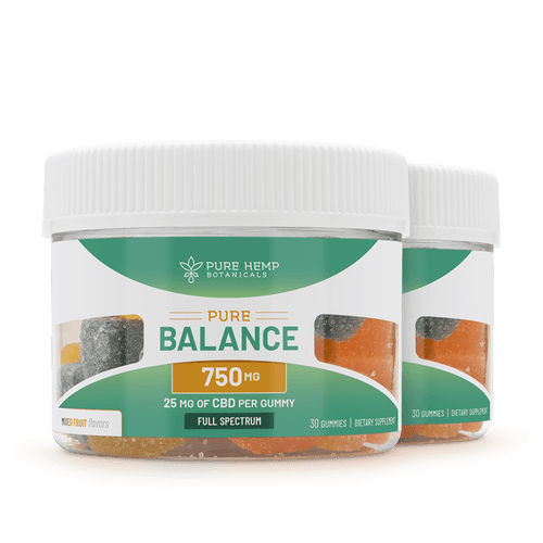 750mg Pure Balance Full Spectrum CBD Gummies: Subscribe and Save 2 Count