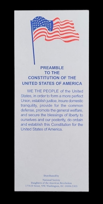 Preamble to the Constitution Bookmark (25 per pack) Preamble to the Constitution Bookmark (25 per pack)