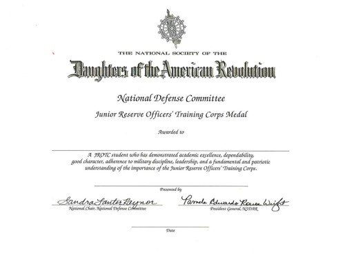 JROTC Certificate JROTC Certificate