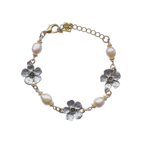 Cherry Blossom & Pearl Bracelet