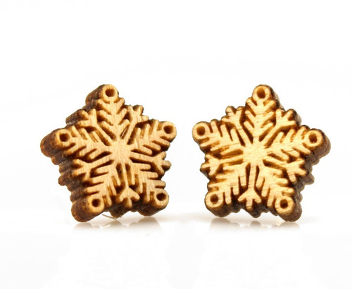 Snowflake Stud Earrings