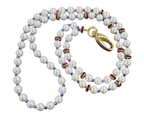 DAR America Beaded Pearl Lanyard