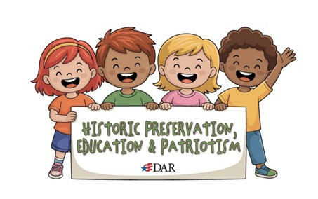 DAR Children's Banner Sticker