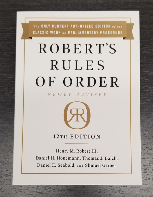 Robert's Rules of Order