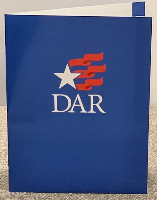 Blue DAR Logo Folder (3-Pronged)