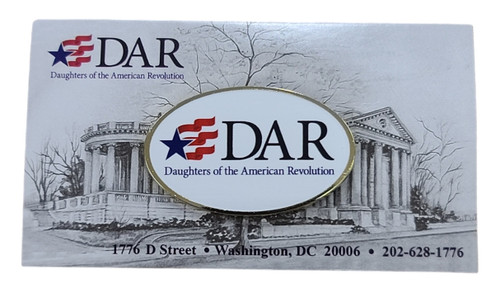 DAR Oval Logo Pin