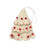 White & Red Christmas Tree Felt Ornament