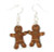 Gingerbread Man Earrings