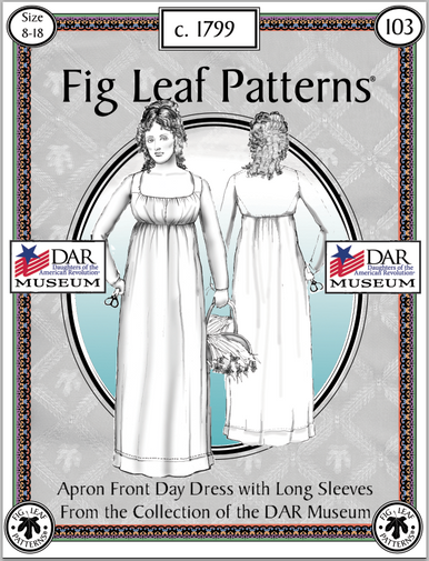 1799 Apron Front Dress Pattern - DAR Shopping