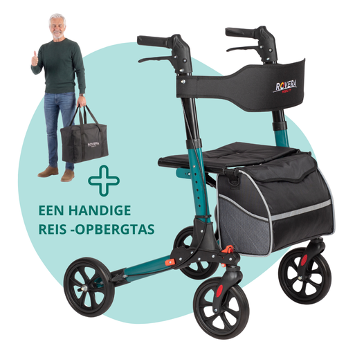 Lichtgewicht dubbel opvouwbare rollator