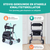 Lichtgewicht dubbel opvouwbare rollator