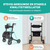 Lichtgewicht dubbel opvouwbare rollator