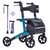 Easy Lichtgewicht Rollator - Groen + Wandelstok Paars