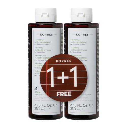 Korres Aloe & Dittany Shampoo 1+1 Korres Aloe & Dittany Shampoo 1+1