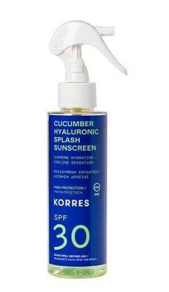 Korres Cucumber Hyaluronic Splash Sunscreen SPF 30 
