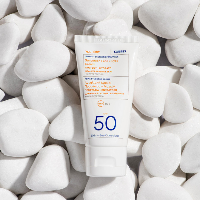 Korres Yoghurt Sunscreen Unscented Face Cream SPF50 50ml