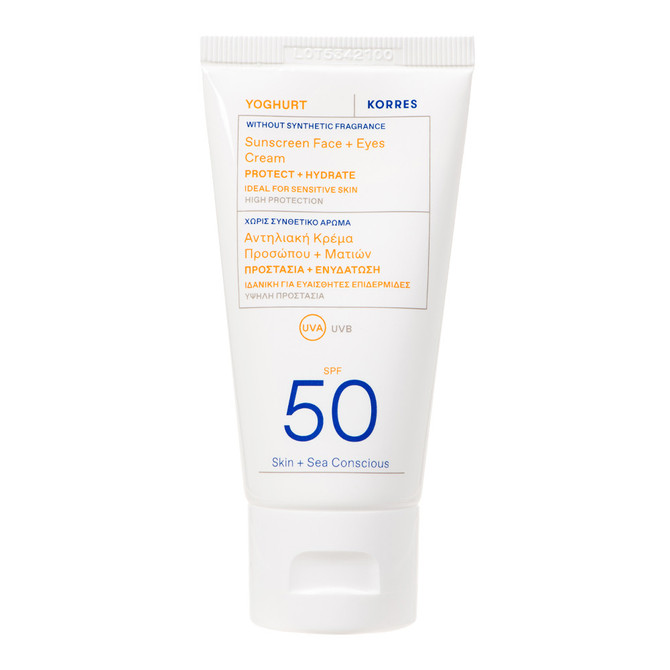 Korres Yoghurt Sunscreen Unscented Face Cream SPF50 50ml