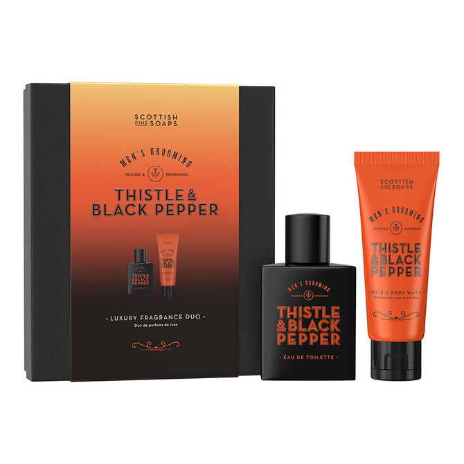 Scottish Fine Soaps Thistle & Black Pepper Luxury Fragrance Duo (Worth £29.95)