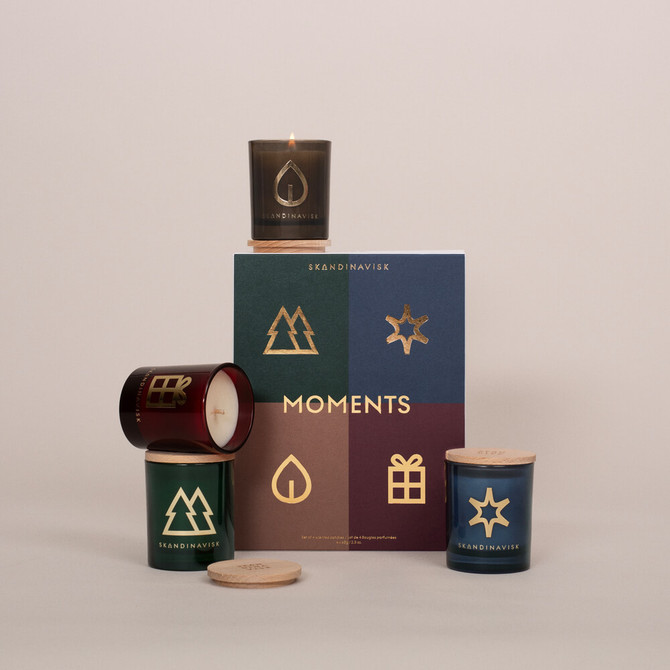 SKANDINAVISK MOMENTS (Worth $120) Scented Candle Gift Set