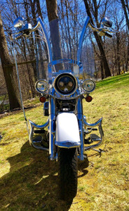 NEW CUSTOM ENGINE GUARD HIGHWAY CRASH BAR 4 HARLEY  FATBOY SOFTAIL DELUXE  00-17