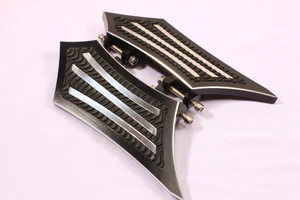 NEW REAR FOOTPEGS FLOORBOARDS FOOTBOARDS FOOT PEGS HARLEY TOURING STREET GLIDE