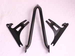 22" BACKREST SISSY BAR HARLEY DYNA SUPER GLIDE STREET BOB FXDC FXDB BLACK 06-17