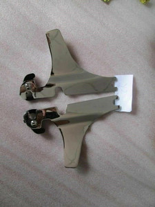 CHROME SIDE PLATES SIDEPLATES 4 BACKREST SISSY BAR HARLEY SOFTAIL DELUXE FATBOY