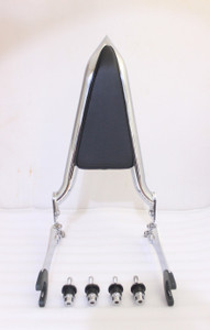 Chrome Backrest Sissy Bar w/ Mounting Spools Fit For Indian Chieftain 2014-22