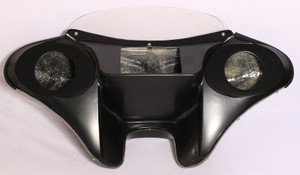 BATWING FAIRING WINDSHIELD 4 HARLEY Softail Breakout FXSB 6.5'' SPEAKER HOLES NICE