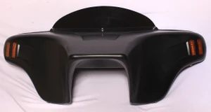 BATWING FAIRING WINDSHIELD  FITS YAMAHA V STAR VSTAR 650 1100 AMBER LED LIGHTS