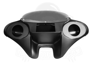 PRIMER BATWING FAIRING WINDSHIELD FITS SUZUKI VS 1400 Intruder 6.5" SPKS HOLES