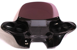 ABS PLASTIC BATWING FAIRING WINDSHIELD 4 HARLEY SOFTAIL FATBOY LO SLIM 4x5" 05-2