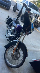 PAINTED BATWING FAIRING FOR HARLEY DYNA GLIDE WIDE LOW RIDER STREET BOB 06-LATER