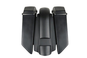 SWOOSH 8" STRETCHED EXTENDED SADDLEBAGS SUMMIT FENDER LID HARLEY TOURING 1993-08