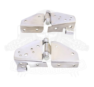1976-1995 Wrangler CJ5, CJ7 & CJ8 Windshield Hinges Chrome 7403 Dallas Nice