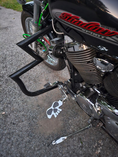 Detachable Engine Guard Crash Highway bar 4  01-03 05-07 Honda Shadow Spirit 750