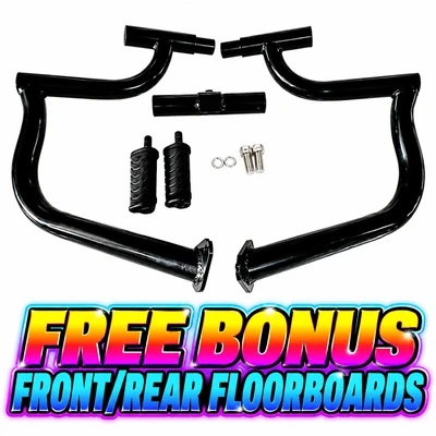 CUSTOM ENGINE GUARD HIGHWAY CRASH BAR HARLEY TOURING ROAD KING ULTRA 1.5" ULTRA