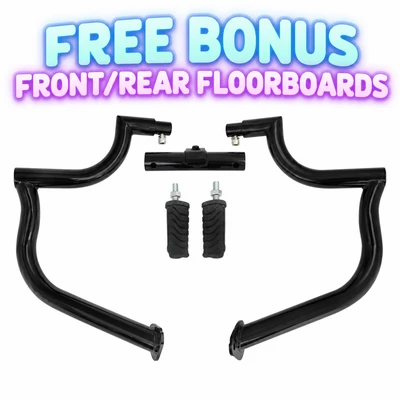 DETACH ENGINE GUARD HIGHWAY CRASH BAR HARLEY TOURING ROAD KING ULTRA 1.5" ULTRA