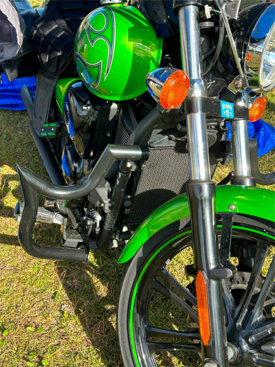 Engine Guard Highway Crash Bar Blac 4 Kawasaki Vulcan VN900 Classic Custom 06-24 Black