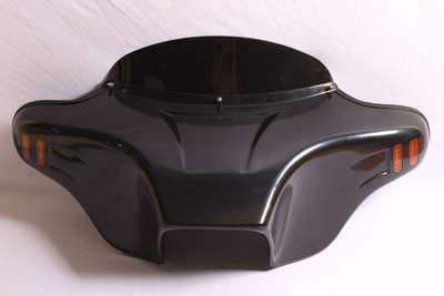 BATWING FAIRING WINDSHIELD 4 YAMAHA V STAR VSTAR 650 1100 CLASSIC PAINTED LED 5"