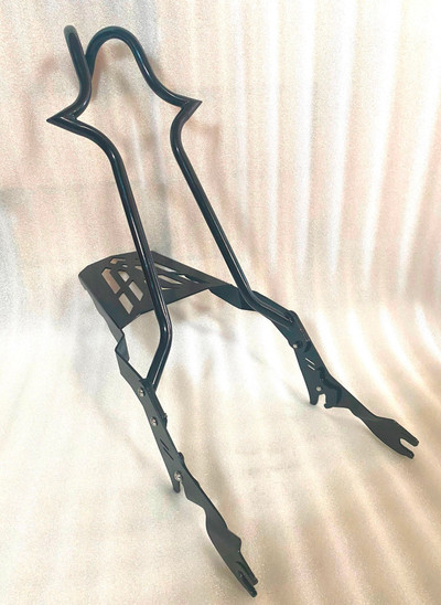 23" SISSY BAR BACKREST RACK FIT HARLEY TOURING ROAD KING STREET ELECTRA FL 2009-2025