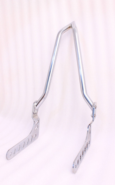 Chrome Sissy Bar Backrest Pad For Harley Street Bob FXBB Softail Slim FLSL 18-23