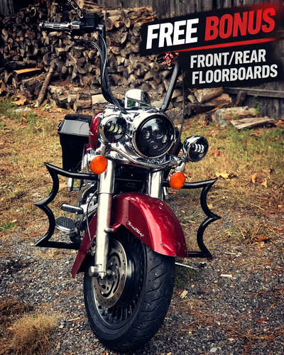 ENGINE GUARD HIGHWAY CRASH BAR 4 HARLEY TOURING ROAD KING STREET GLIDE 1998-08